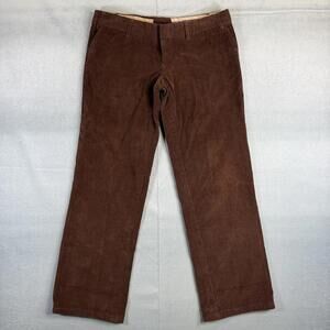 VTG Members Only Corduroy Pants Womens 83 (34x29) Brown Mid Rise Straight 70s